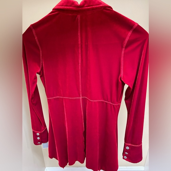 NWT Womans Red Velvet Blazer -by Sno Skins, Size M - Picture 8 of 11